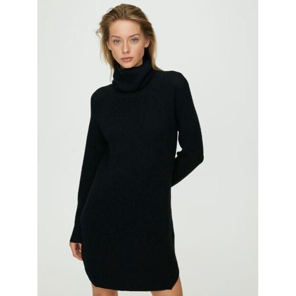 Aritzia Wilfred Free Bianca Dress 100% Merino Wool Sweater Dress Size M - Picture 2 of 12